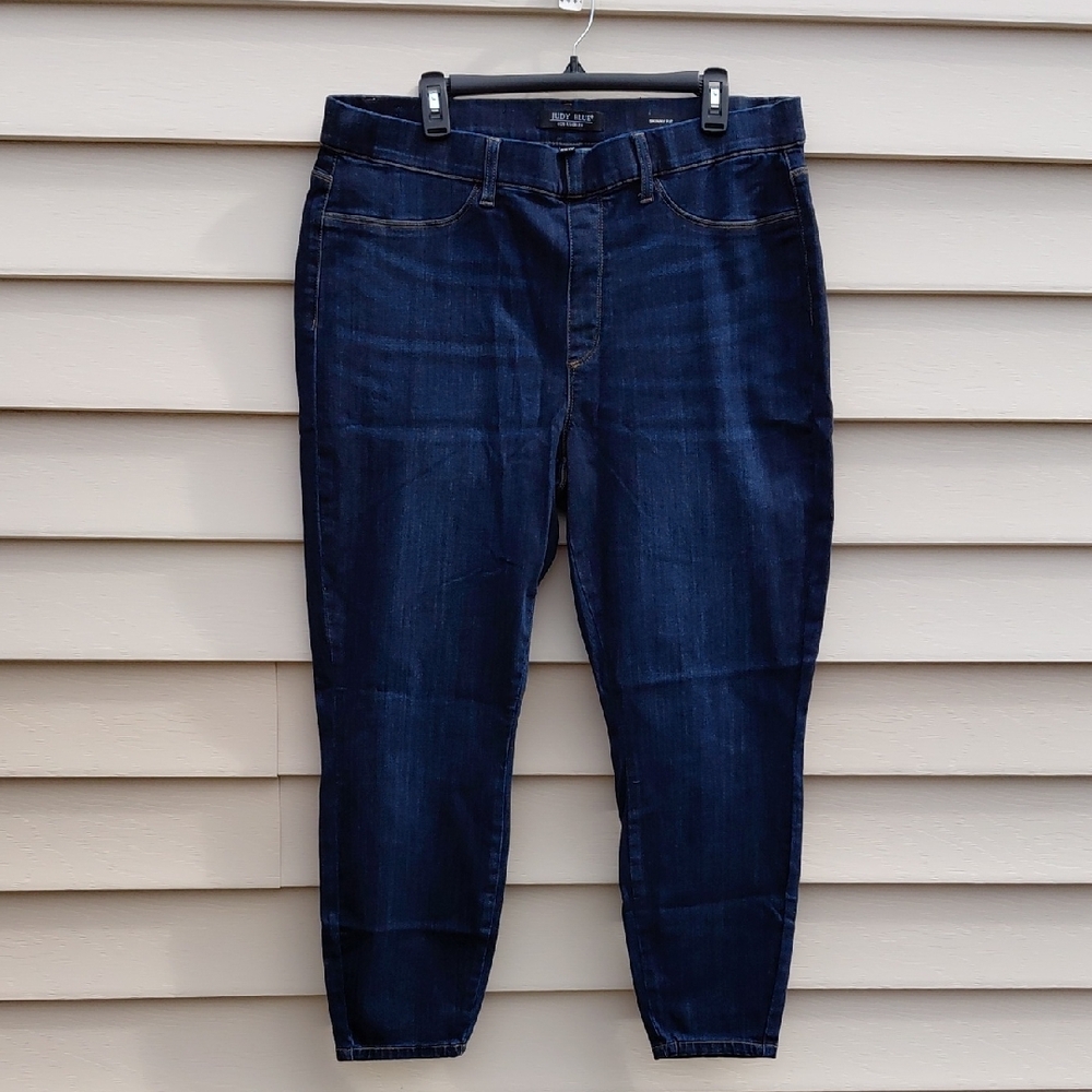 JUDY BLUE Women's Skinny Fit Blue Jeggings Size 20W